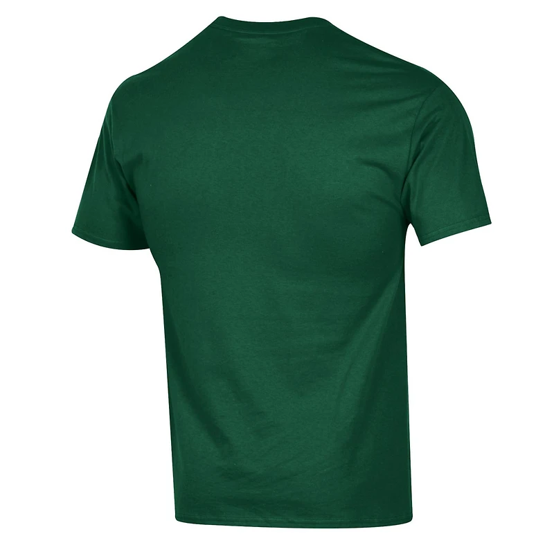 Men's Champion  Green South Florida Bulls Arch Over Logo T-Shirt