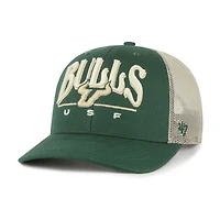 Casquette camionneur ajustable Arid Green '47 pour homme des South Florida Bulls