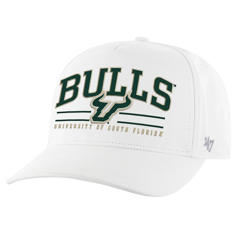 Casquette réglable '47 White South Florida Bulls Roscoe Hitch pour hommes