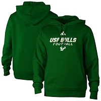 Sweat à capuche en polaire vert adidas South Florida Bulls pour homme