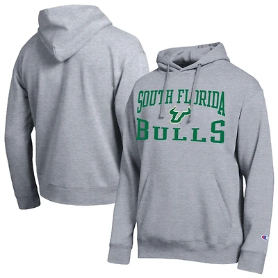 Men's Champion Heather Gray South Florida Bulls Team Hoodie