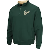 Men's Colosseum Green South Florida Bulls Tortugas Logo Quarter-Zip Jacket