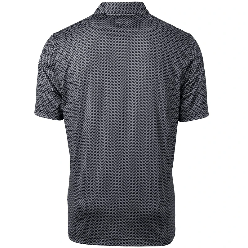 Men's Cutter & Buck Black South Florida Bulls Big Tall Pike Banner Print Polo