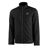 Veste zippée intégrale recyclée Evoke Eco Softshell pour homme, noire, des South Florida Bulls, Cutter & Buck