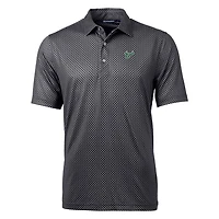 Polo noir à imprimé bannière Pike pour homme, Cutter & Buck, South Florida Bulls