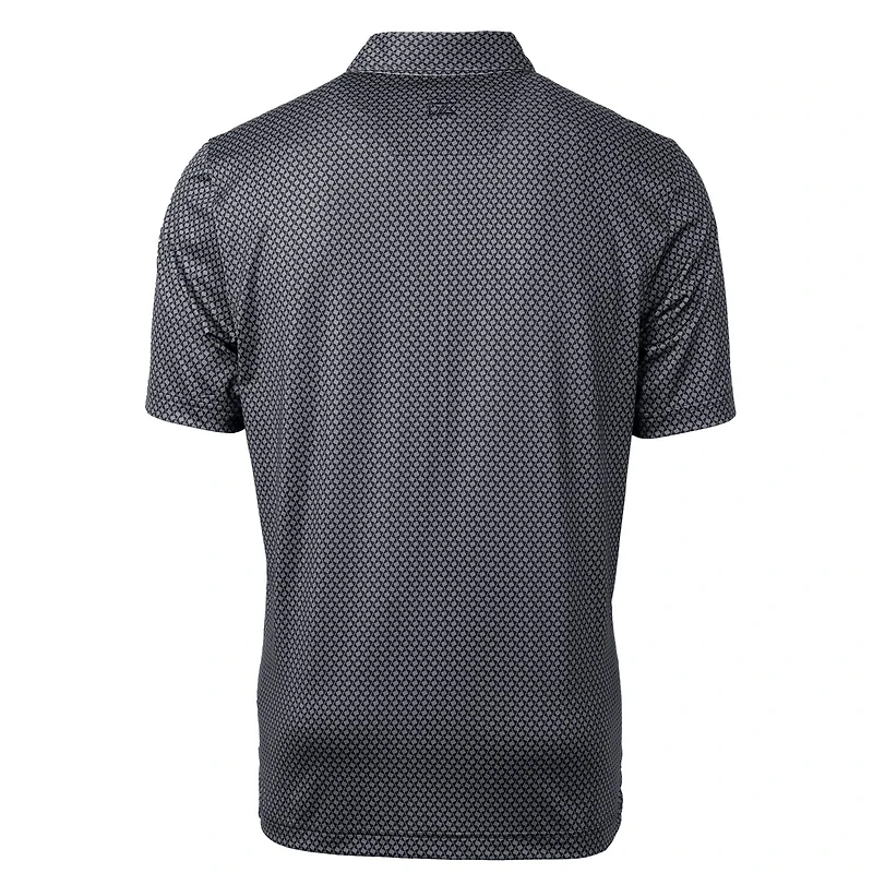 Polo noir à imprimé bannière Pike pour homme, Cutter & Buck, South Florida Bulls