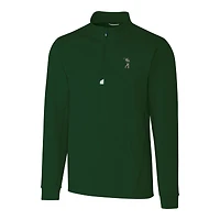Haut extensible DryTec à quart de zip pour homme, vert Hunter, des South Florida Bulls, Cutter & Buck