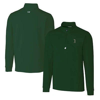 Haut extensible DryTec à quart de zip pour homme, vert Hunter, des South Florida Bulls, Cutter & Buck