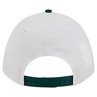 Men's New Era White/Green South Florida Bulls Arch Two-Tone Rope 9FORTY A-Frame M-Crown Adjustable Hat
