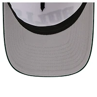 Men's New Era White/Green South Florida Bulls Arch Two-Tone Rope 9FORTY A-Frame M-Crown Adjustable Hat
