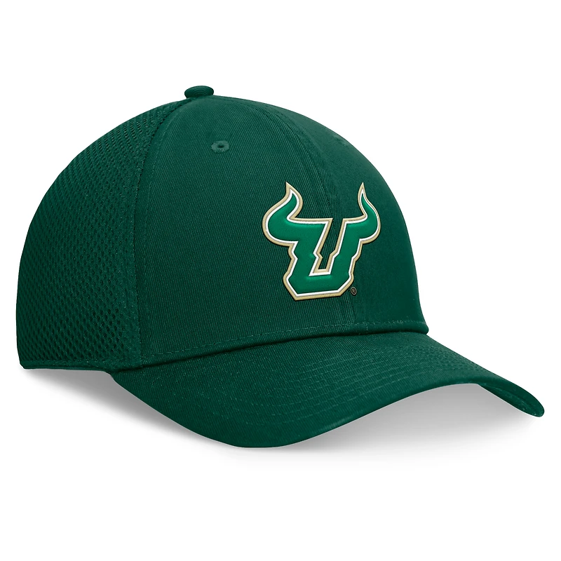 Casquette flexible Top of the World verte pour hommes des South Florida Bulls Spacer