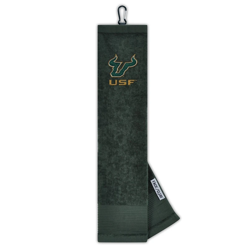 Serviette à trois plis pour le visage et le club South Florida Bulls 16 "x 24"