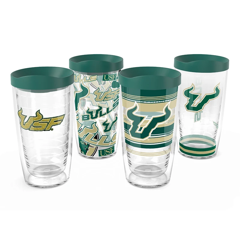 Tervis South Florida Bulls Pack de quatre 16oz. Ensemble de gobelets classiques