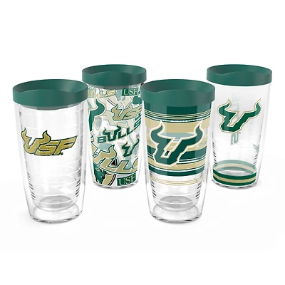 Tervis South Florida Bulls Pack de quatre 16oz. Ensemble de gobelets classiques