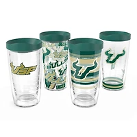 Tervis South Florida Bulls Pack de quatre 16oz. Ensemble de gobelets classiques