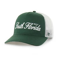Casquette ajustable unisexe « 47 Green South Florida Bulls Contemporary Basics Foundation Trucker Hitch »