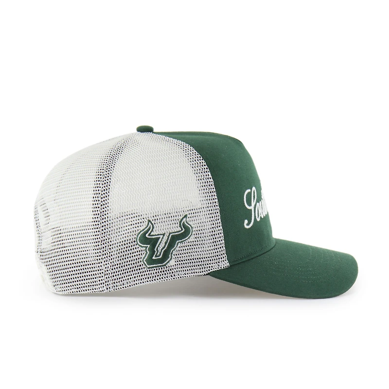 Casquette ajustable unisexe « 47 Green South Florida Bulls Contemporary Basics Foundation Trucker Hitch »