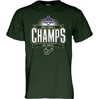 T-shirt unisexe bleu 84 vert des South Florida Bulls, champions du tournoi de softball la conférence AAC 2025