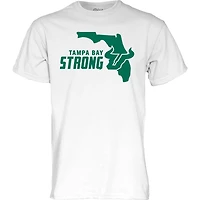 T-shirt unisexe bleu 84 blanc South Florida Bulls Tampa Bay Strong Hurricane Relief