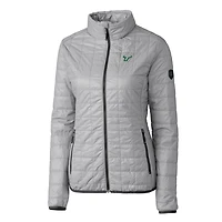 Doudoune isolante Rainier Eco entièrement zippée pour femme, grise, Cutter & Buck, South Florida Bulls