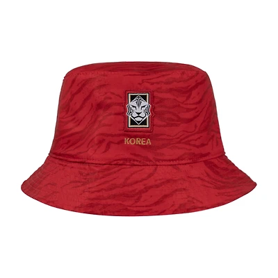 Bob réversible Nike rouge pour homme, équipe nationale de Corée du Sud
