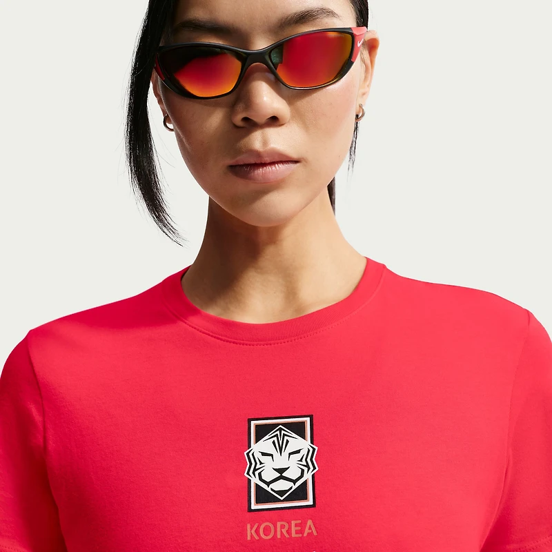 Women's Nike Red South Korea National Team Crest T-Shirt