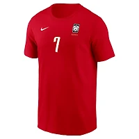 Youth Nike Son Heung-Min Red South Korea National Team  Name & Number T-Shirt