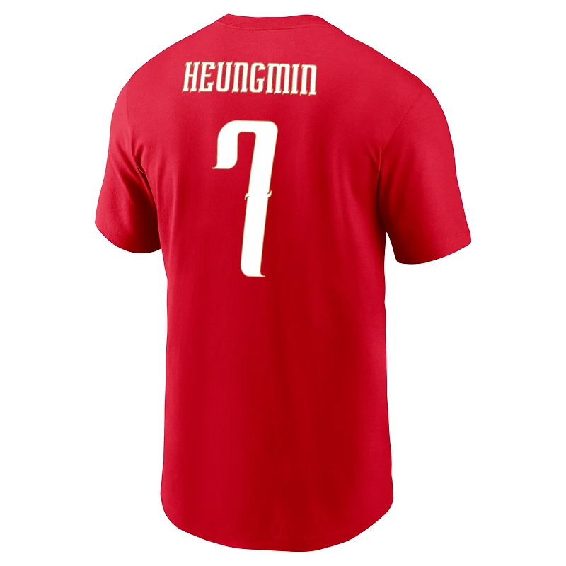 Youth Nike Son Heung-Min Red South Korea National Team Name & Number T-Shirt