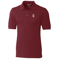 Men's Cutter & Buck Maroon Southern Illinois Salukis Big Tall College Vault Advantage DryTec Tri-Blend Polo