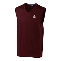 Men's Cutter & Buck Maroon Southern Illinois Salukis Lakemont Vault Logo Vest