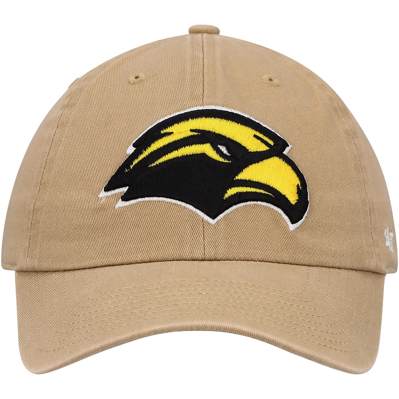 Casquette ajustable Clean Up '47 kaki Southern Miss Golden Eagles pour hommes