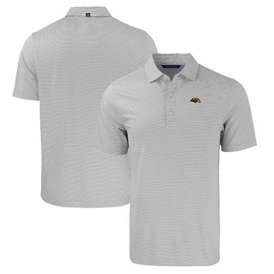 Polo recyclé extensible à double rayure Forge Eco pour homme, gris/blanc, des Golden Eagles de Southern Miss, coupe et buck, taille grande
