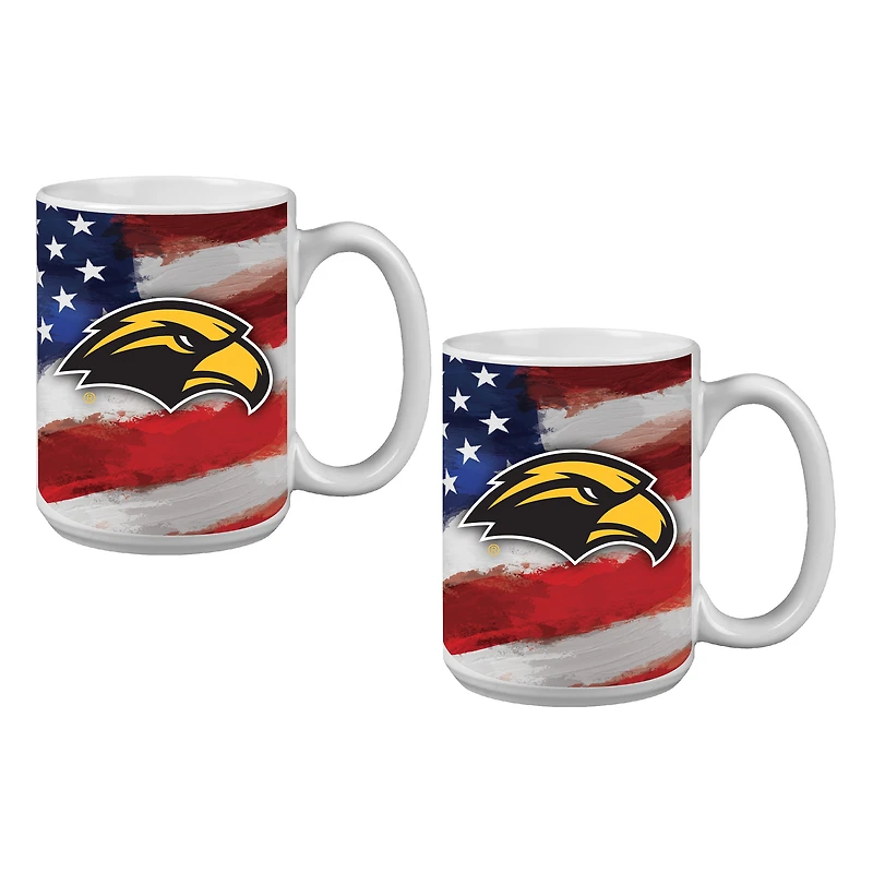 Southern Miss Golden Eagles Two-Pack 15oz. Americana Mug Set