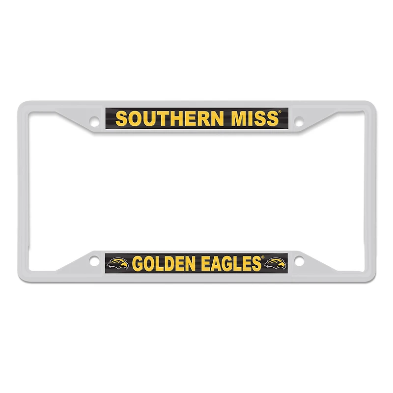WinCraft Southern Miss Golden Eagles Cadre de plaque d'immatriculation couleur chrome