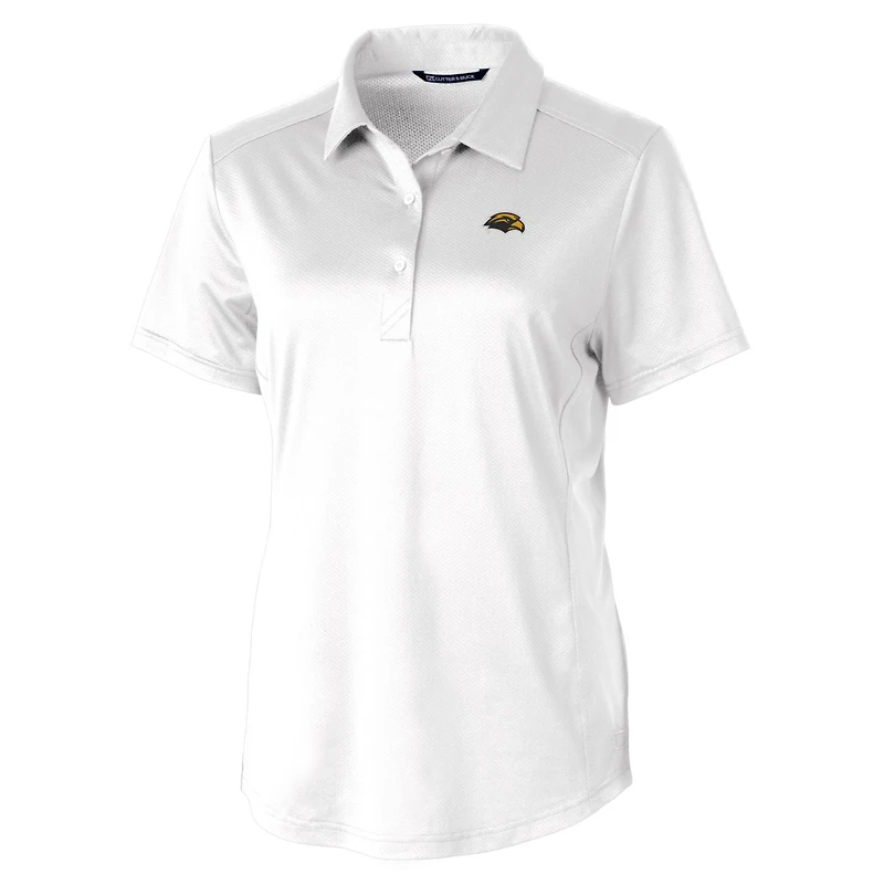 Polo extensible texturé pour femme Cutter & Buck, blanc, Southern Miss Golden Eagles Prospect