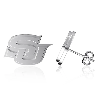 Dayna Designs Boucles d'oreilles en argent avec logo de l'équipe des Jaguars de l'Université du Sud