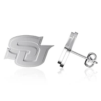 Dayna Designs Boucles d'oreilles en argent avec logo de l'équipe des Jaguars de l'Université du Sud