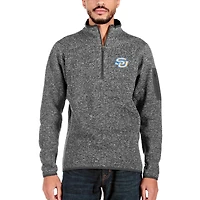 Veste à enfiler Fortune Quarter-Zip pour homme, couleur anthracite, des Jaguars de l'Université du Sud d'Antigua