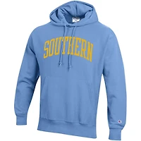 Men's Champion Blue Southern University Jaguars Tall Arch Pullover Hoodie