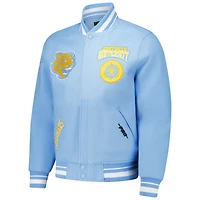 Veste entièrement zippée en laine Pro Standard pour hommes, bleu clair, Southern University Jaguars Crest