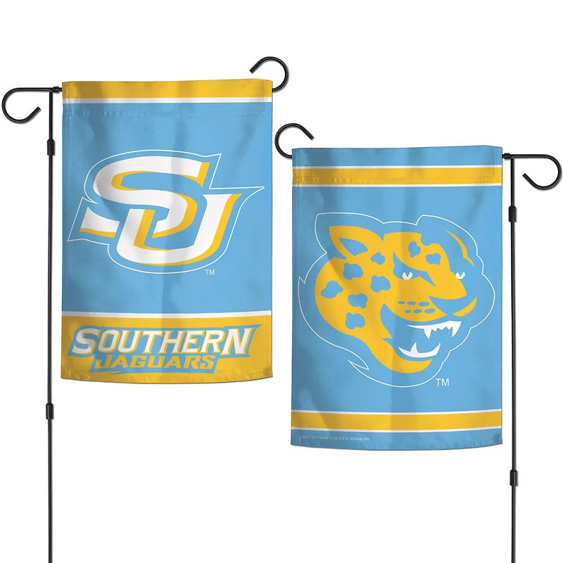 Drapeau de jardin double face WinCraft Southern University Jaguars 12'' x 18''