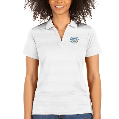 Polo femme Antigua White Southern University Jaguars Compass