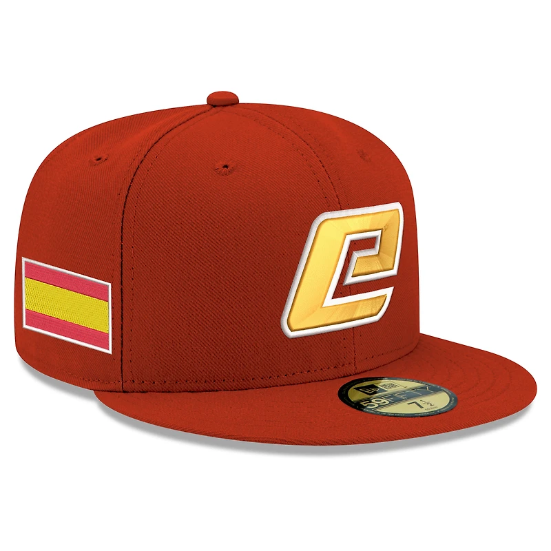 Men's New Era Red Spain Baseball 2026 World Classic 59FIFTY Fitted Hat