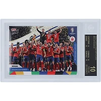 L'équipe nationale espagnole 2024 Topps remporte désormais l'UEFA Euro 2024 14.07.24 Black Label #59 BGS Carte 10 authentifiée - Sous-catégories 10,10,10,10
