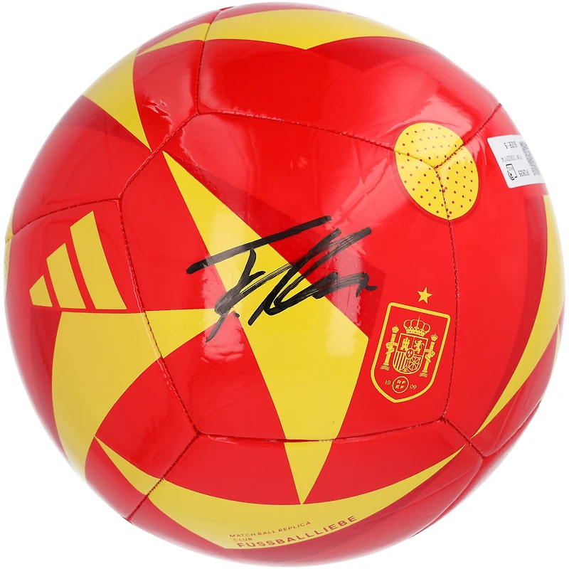 Ballon de football Adidas du club espagnol dédicacé par Fermin López, équipe nationale d'Espagne