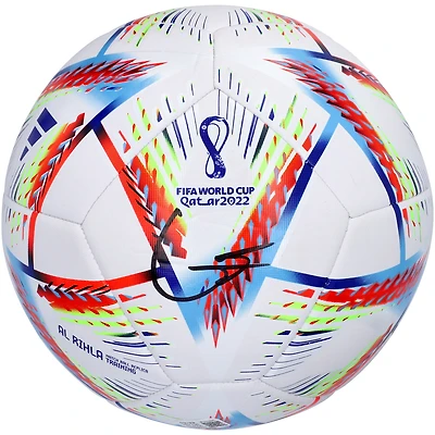 Ballon de football Adidas dédicacé par Gavi pour l'équipe nationale d'Espagne pour la Coupe du monde 2022