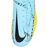 Chaussure Nike Phantom bleue et jaune dédicacée par Gavi pour l'équipe nationale d'Espagne