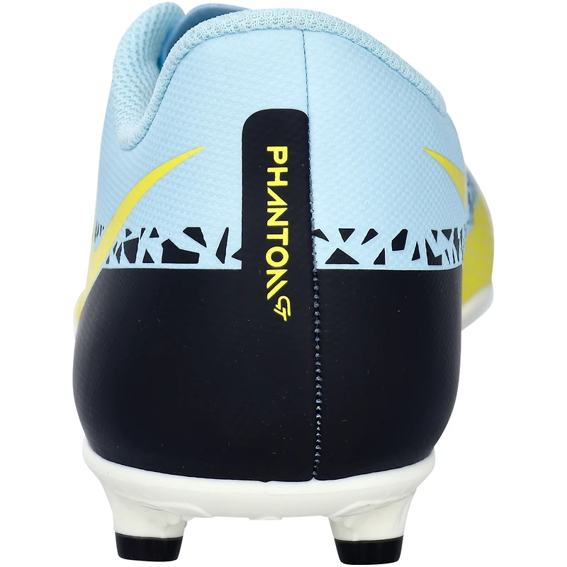 Chaussure Nike Phantom bleue et jaune dédicacée par Gavi pour l'équipe nationale d'Espagne