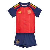Mini-kit réplique rouge adidas de l'équipe nationale espagnole pour la Coupe du Monde FIFA 2026, domicile, bébé.
