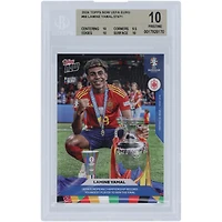 Lamine Yamal, Équipe nationale espagnole 2024 Topps, désormais le plus jeune joueur à remporter la finale 14.07.24 #66 BGS Carte authentifiée 10 - Sous-catégories 10, 9,5, 10, 10